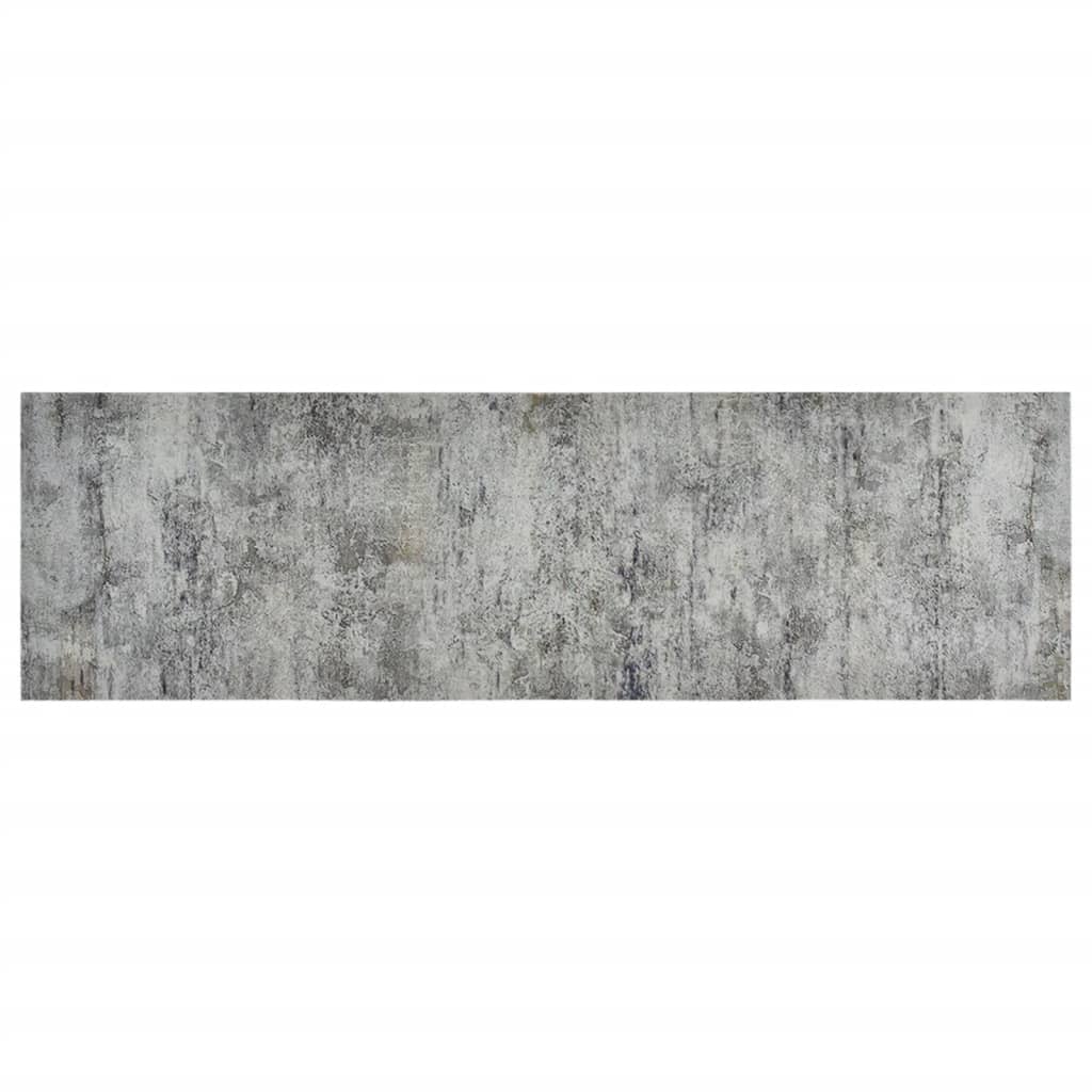 Vidaxl kuchyňský rohož omyvatelný beton tisk 60x180 cm samet