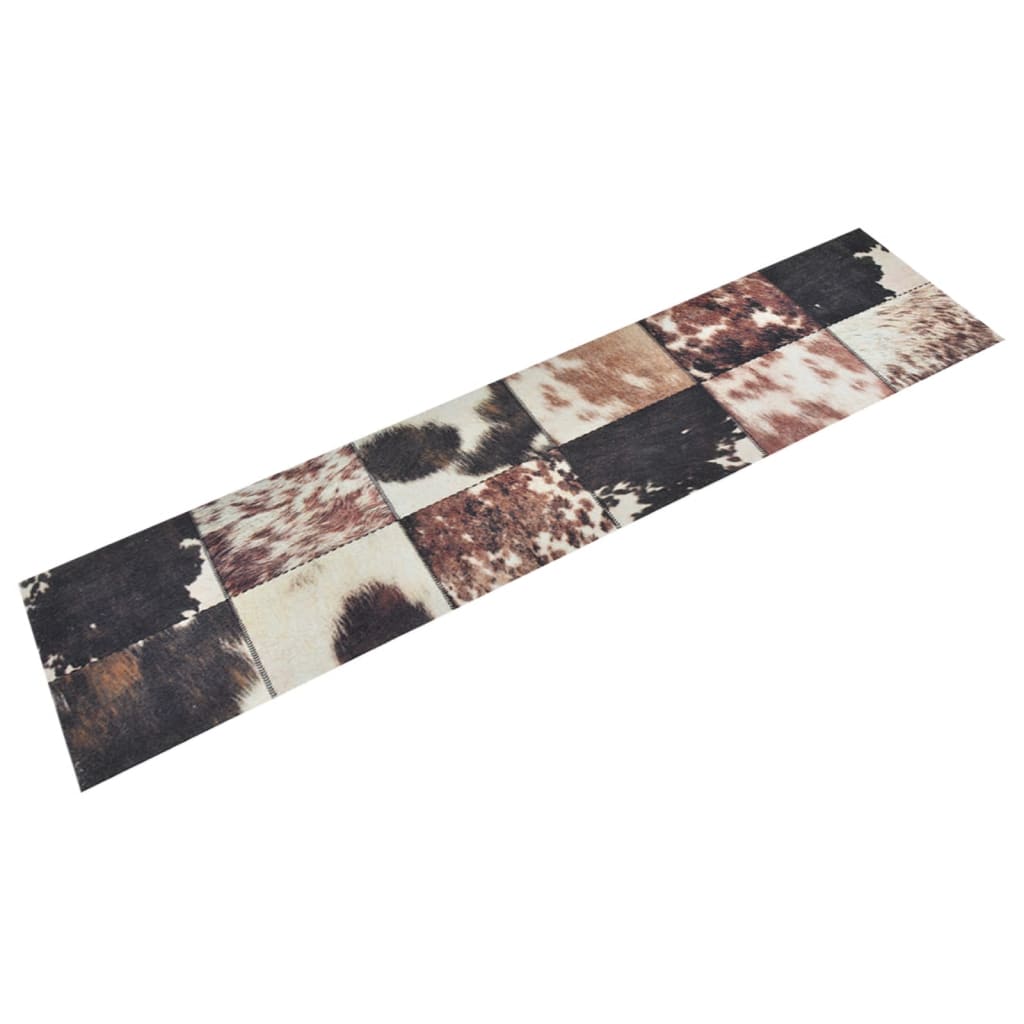 Vidaxl Küchenmatte Waschbarer Hautdruck 60x300 cm Samt