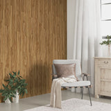 Vidaxl Wall panels Wood look 4.12 m² PVC Brown