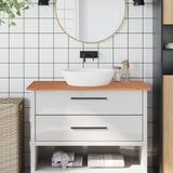 VidaXL Washbasin Table 100x50x1.5 cm Solid beech wood