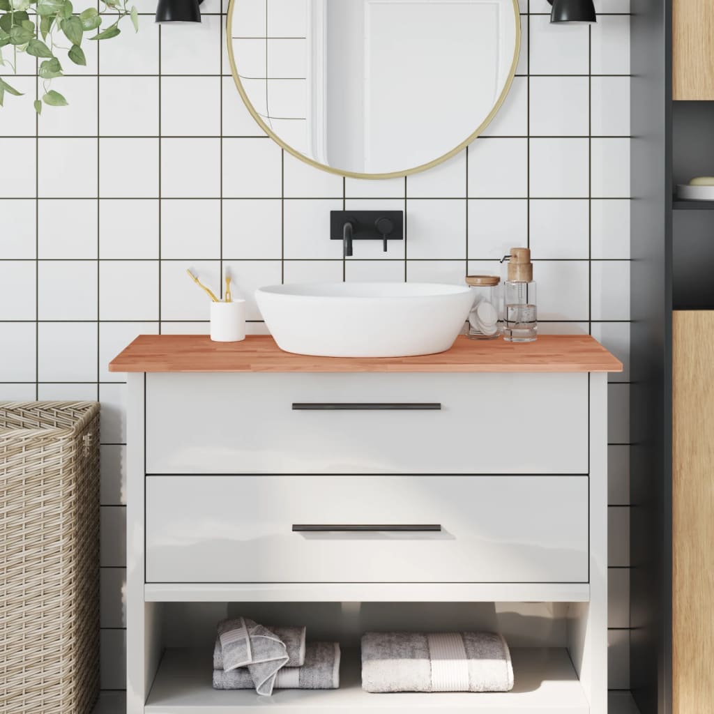 VidaXL Washbasin Table 100x60x1.5 cm Solid beech wood