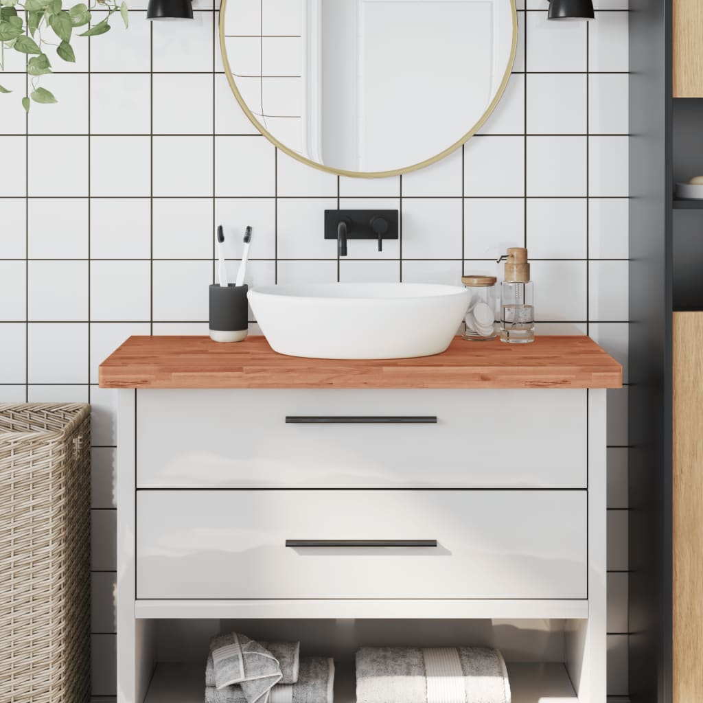 VidaXL Washbasin Table 100x50x4 cm Solid beech wood