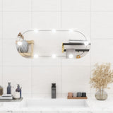 Vidaxl Wall Mirror With LEDs Oval 30x70 cm Glass