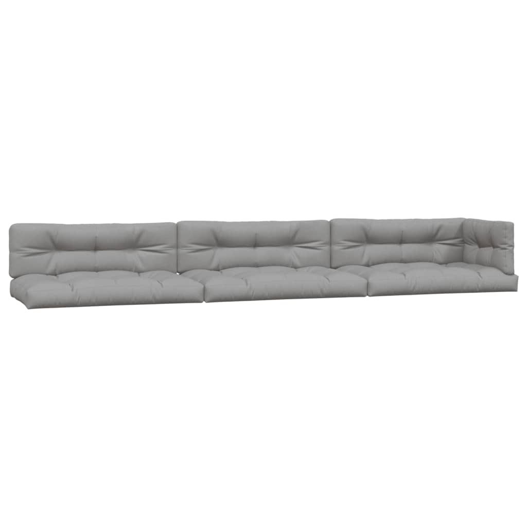 Vidaxl Pallet cushions 7 st fabric gray