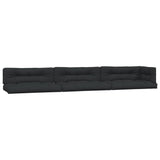 Vidaxl Pallet cushions 7 st fabric black