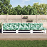 Vidaxl Pallet cushions 7 ST leaf pattern fabric