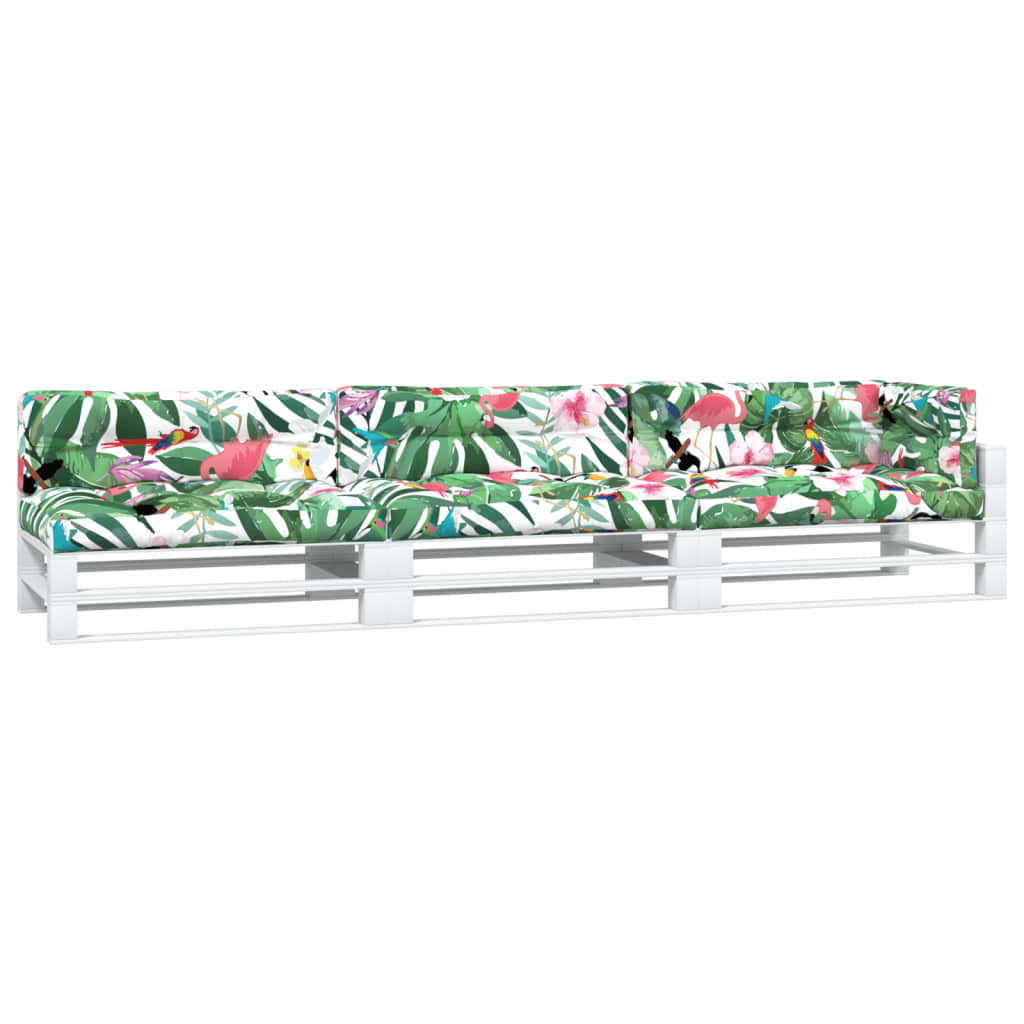 Vidaxl Pallet cushions 7 st fabric multi -colored