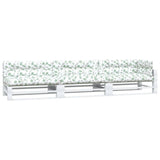 Vidaxl Pallet cushions 7 ST leaf pattern fabric