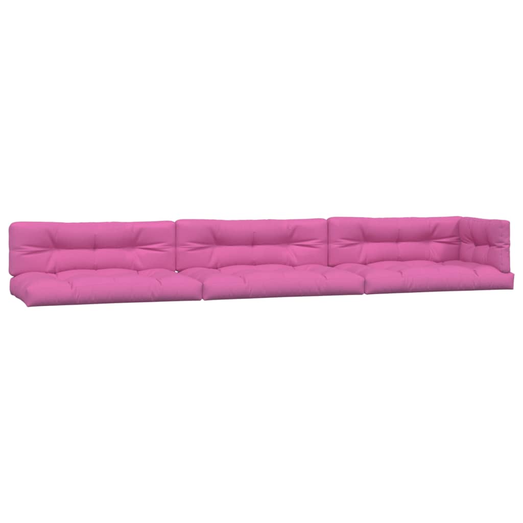 VidaXL Pallet cushions 7 st fabric pink