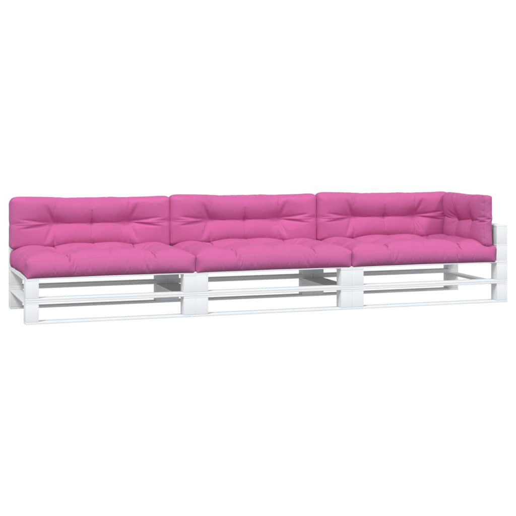 VidaXL Pallet cushions 7 st fabric pink