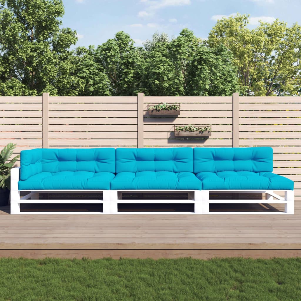 VidaXL Pallet cushions 7 St Fabric Turquoise