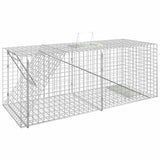 Armadilha de animais vidaxl 64.5x25x26,5 cm de ferro galvanizado