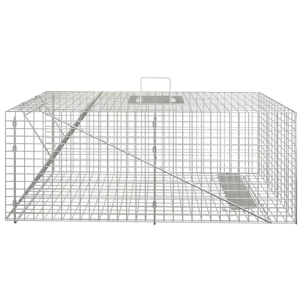 Armadilha de animais vidaxl 64.5x25x26,5 cm de ferro galvanizado