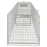 Armadilha de animais vidaxl 64.5x25x26,5 cm de ferro galvanizado