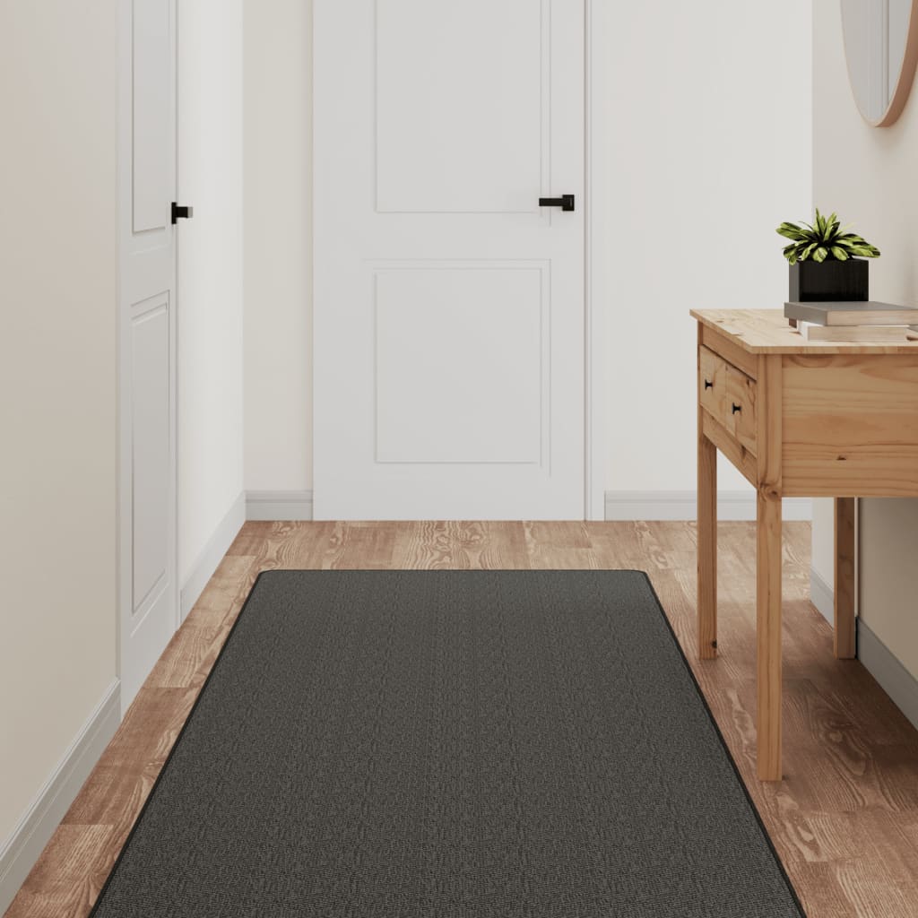 Vidaxl Carpet runner 80x400 cm Sisal-look anthracite-colored
