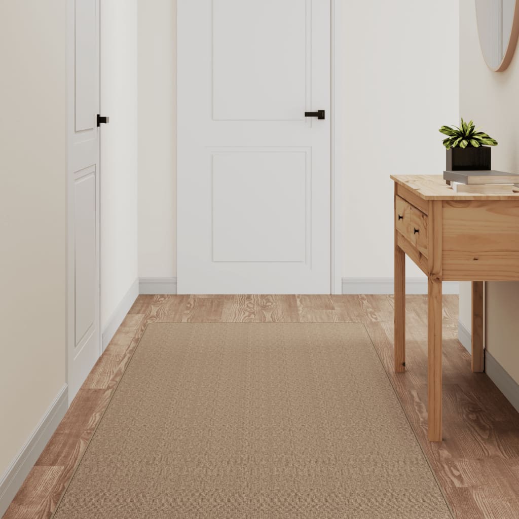 Vidaxl Carpet Runner 80x400 cm Sisal Look Sand-Colored