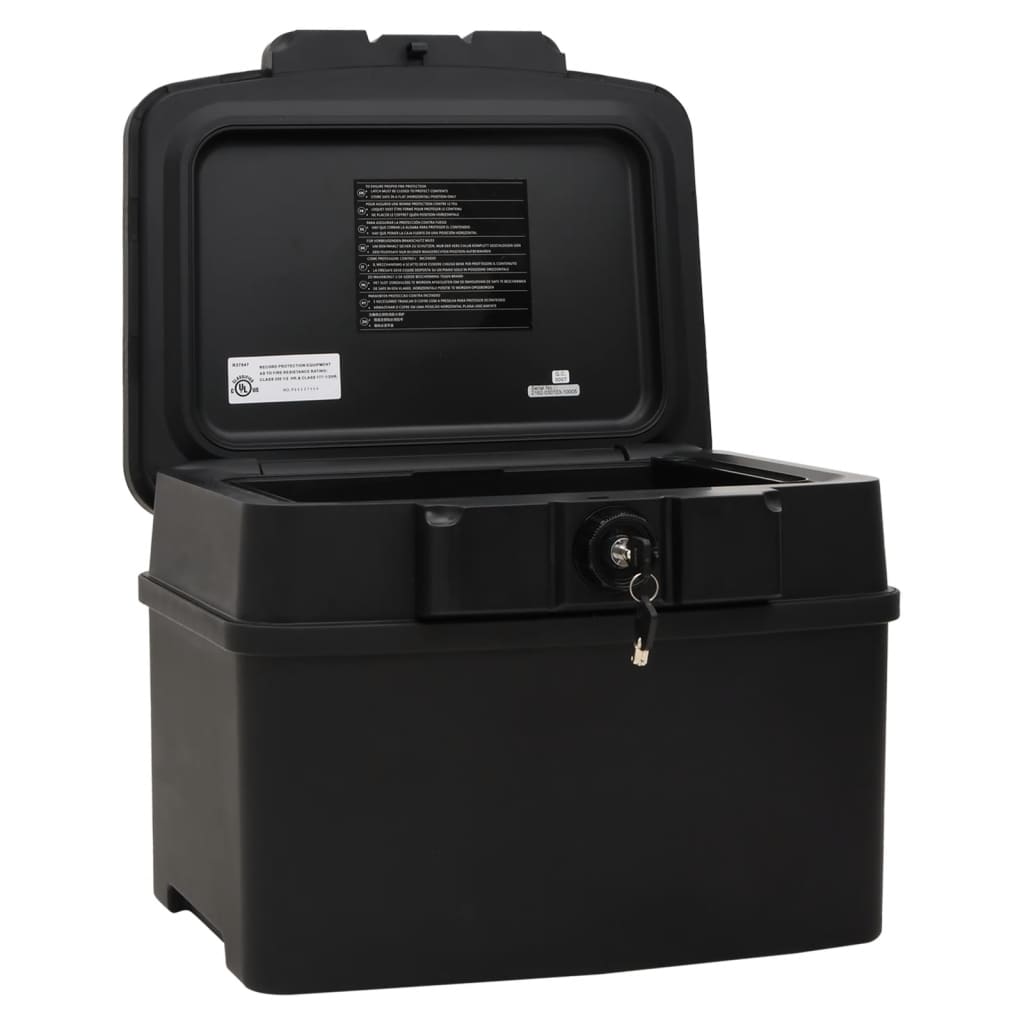 Vidaxl Safe 44x37x34 cm svart