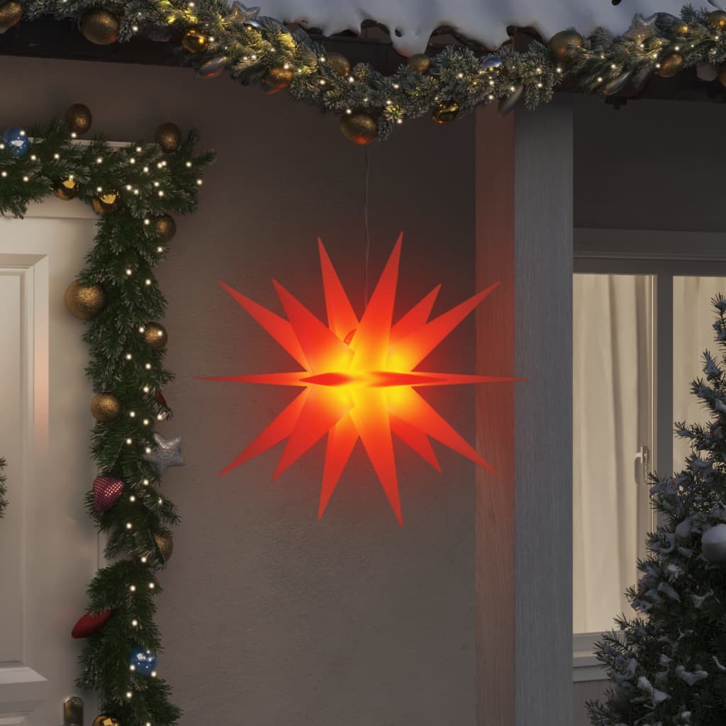 Vánoční lampy Vidaxl s LED 3 ks skládání 100 cm červené