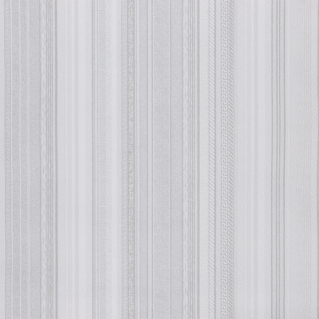 Vidaxl non-woven wallpaper 3D striped pattern 10x0.53 m gray