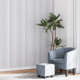 Vidaxl non-woven wallpaper 3D striped pattern 10x0.53 m gray