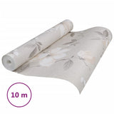 VidaXL Fore's Wallpaper 3D flower pattern 10x0.53 m Gray