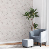 VidaXL Fore's Wallpaper 3D flower pattern 10x0.53 m Gray