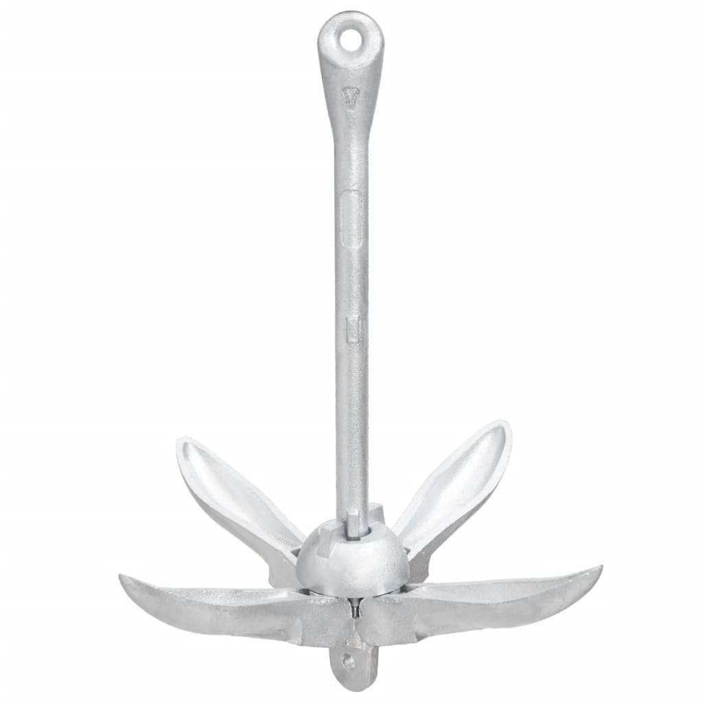 VidaXL anchor foldable 1.5 kg of wrought iron silver colored