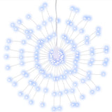 VidaXL Kerstverlichting vuurwerk 8 st 140 koudwitte LED's 17 cm