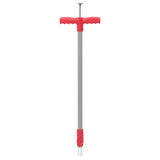 Vidaxl weed plug 93.5 cm powder -coated steel red and gray