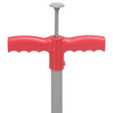 Vidaxl weed plug 93.5 cm powder -coated steel red and gray