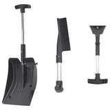 Vidaxl 3-en-1 Snow-Shovel Set Aluminium Black