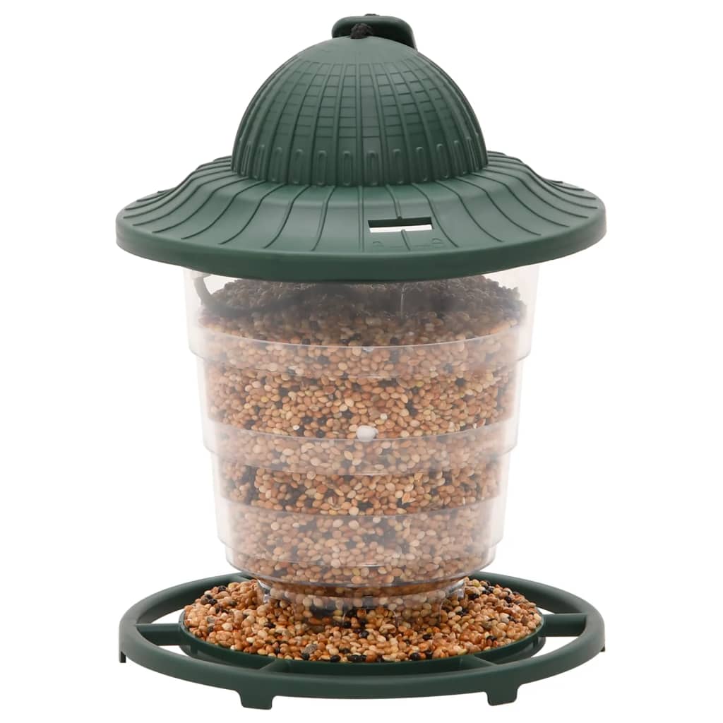 Vidaxl bird feeds 3 pcs 13x13x17 cm dark green