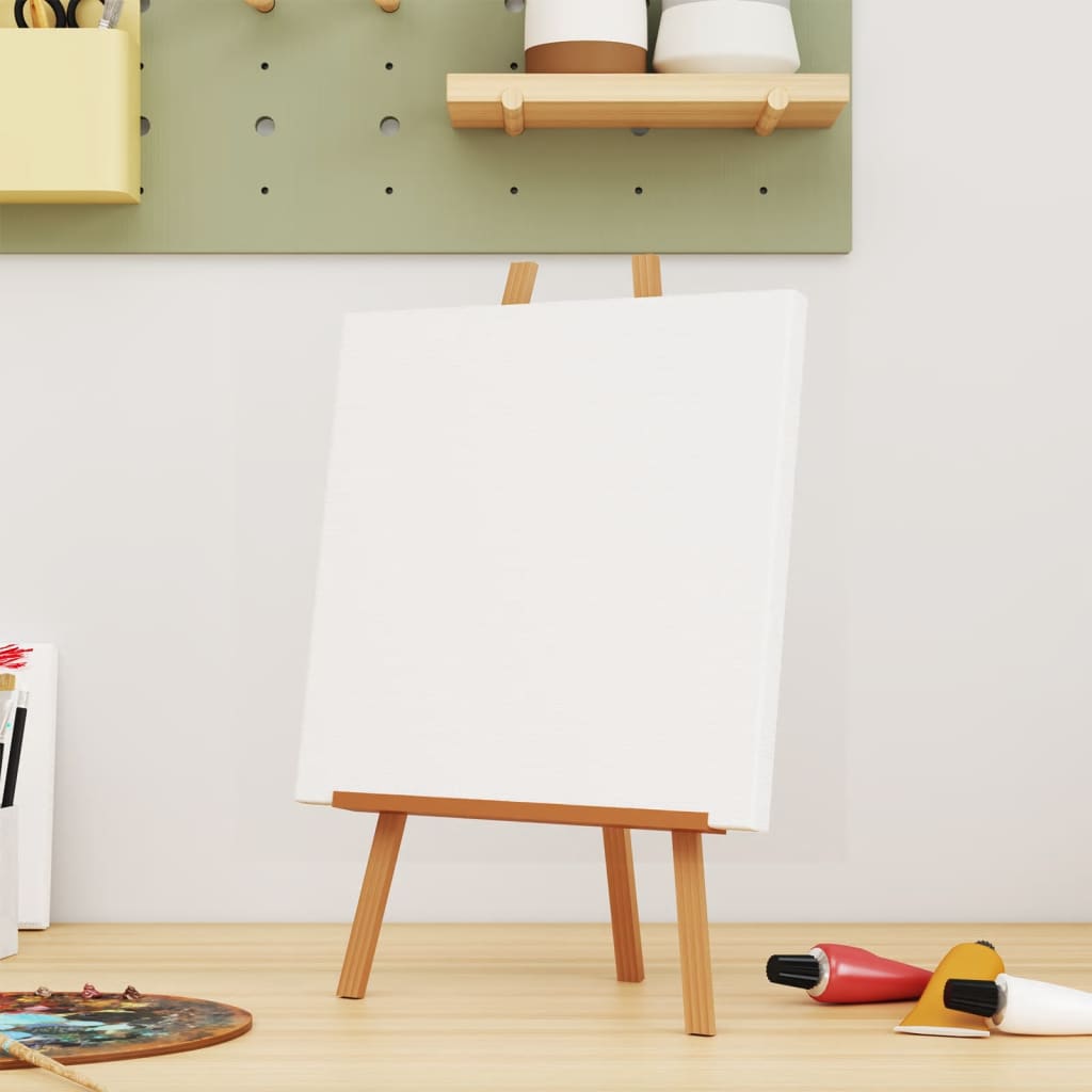 Vidaxl Canvas -Tücher 12 St. Stoff und fester Kiefern weiß