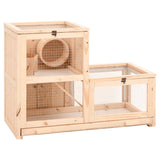 Vidaxl Hamsterkooi 81x40x60 cm Solid Pinewood