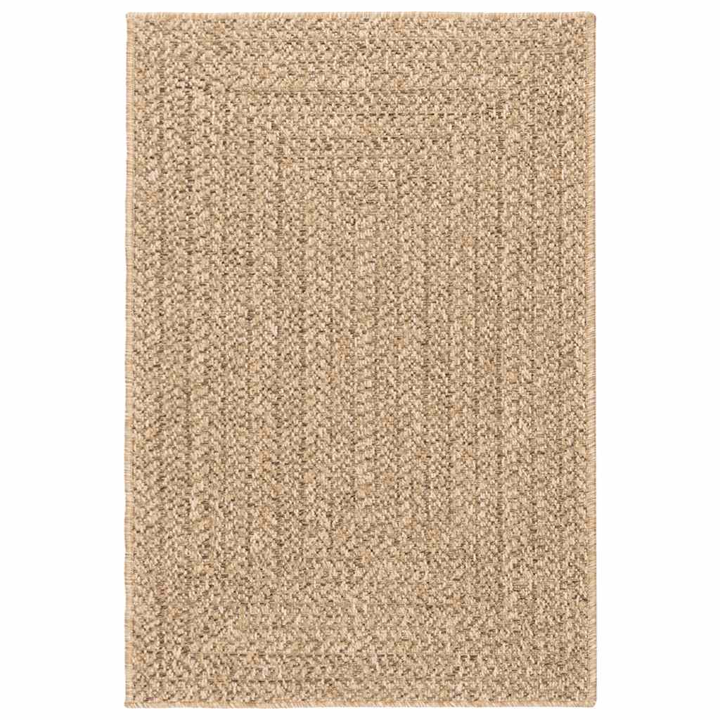 Vidaxl Rug Zizur all'interno e all'esterno di 140x200 cm look da iuta