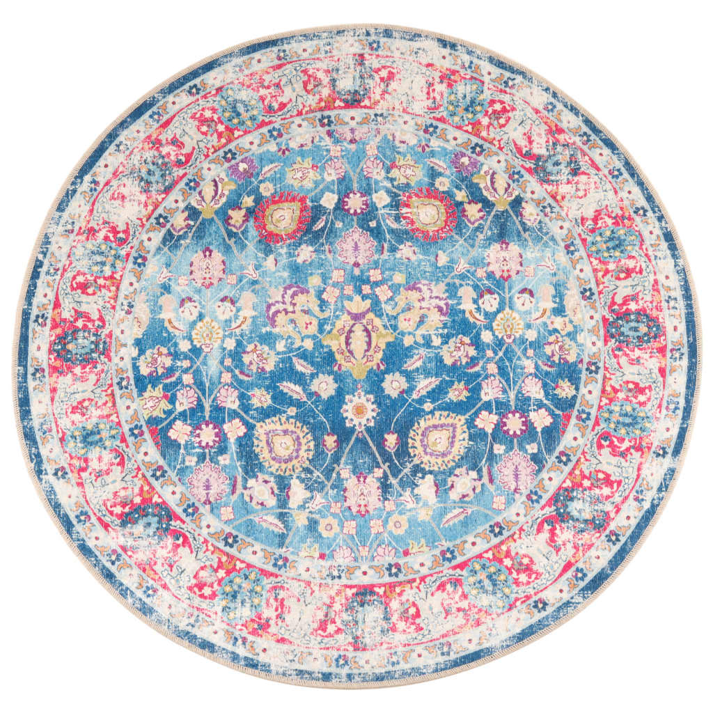 Vidaxl rug washable anti-slip Ø 120 cm multi-colored