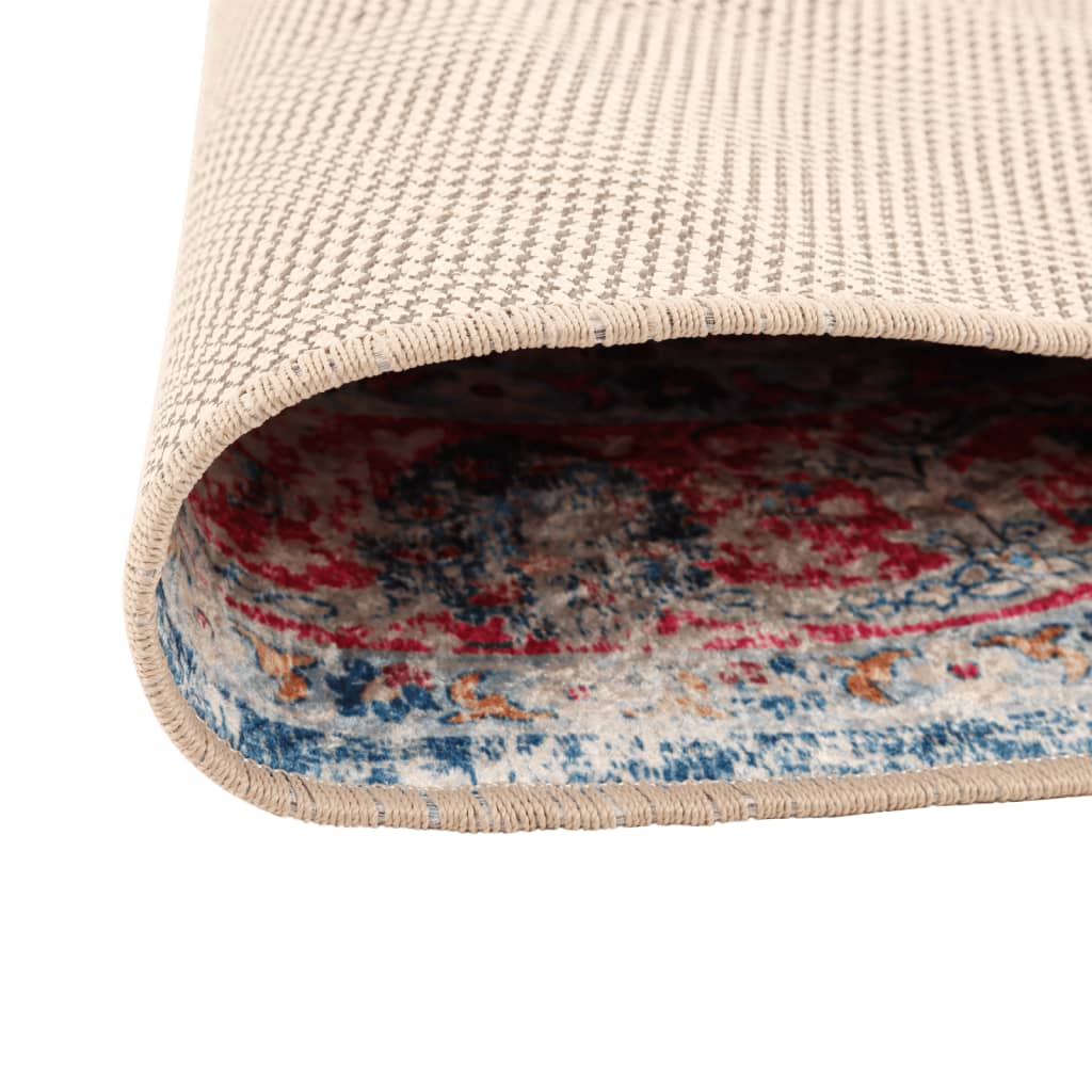 Vidaxl rug washable anti-slip Ø 120 cm multi-colored