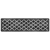 Vidaxl rug washable anti-slip 80x300 cm black and white