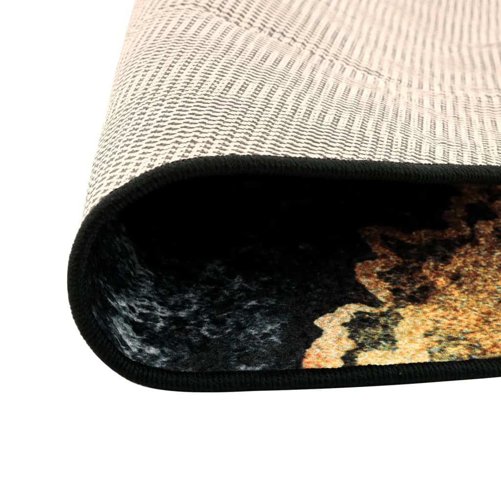 Vidaxl rug washable anti-slip Ø 120 cm multi-colored