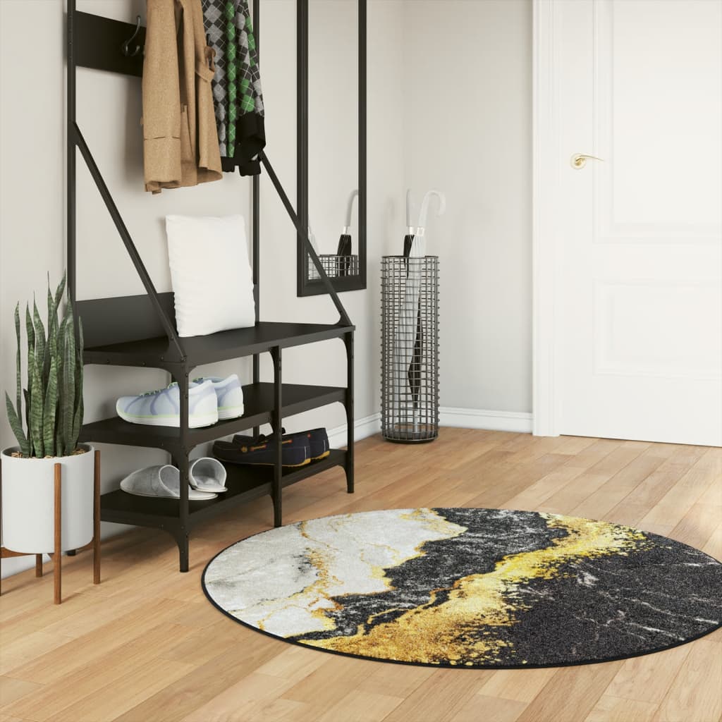 Vidaxl rug washable anti-slip Ø 120 cm multi-colored