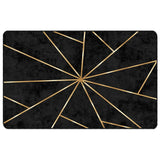 Vidaxl rug washable anti-slip 190x300 cm black and gold colored