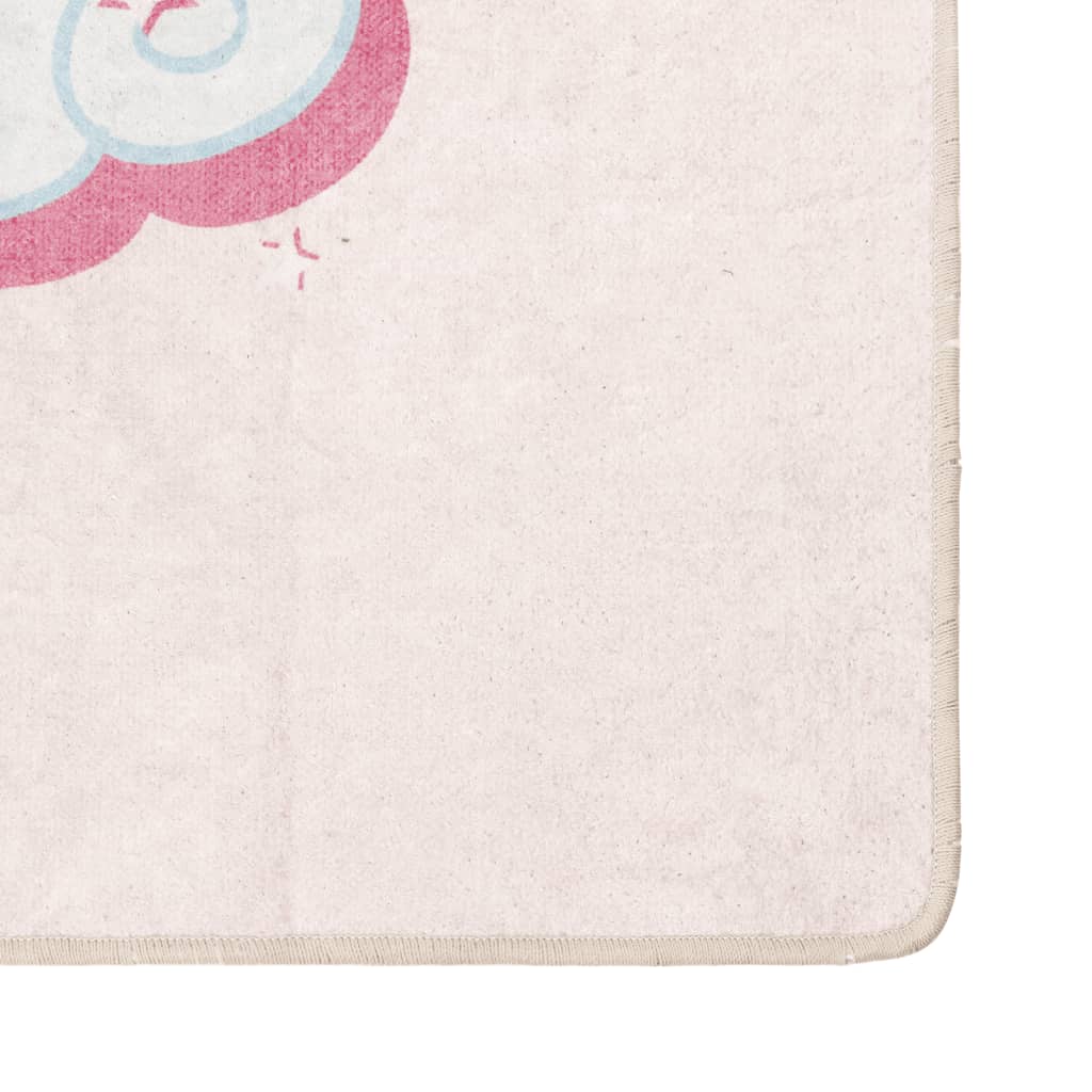 Vidaxl Children's floor rug unicorn washable anti -slip 160x230 cm green