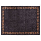 Vidaxl rug washable anti-slip 400x300 cm black and gold colored