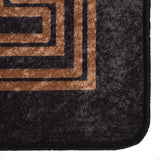 Vidaxl rug washable anti-slip 400x300 cm black and gold colored
