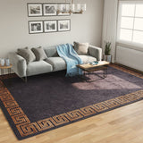 Vidaxl rug washable anti-slip 400x300 cm black and gold colored