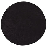 Vidaxl Rug Washable Anti-Slip Ø 200 cm Antracitt-farget