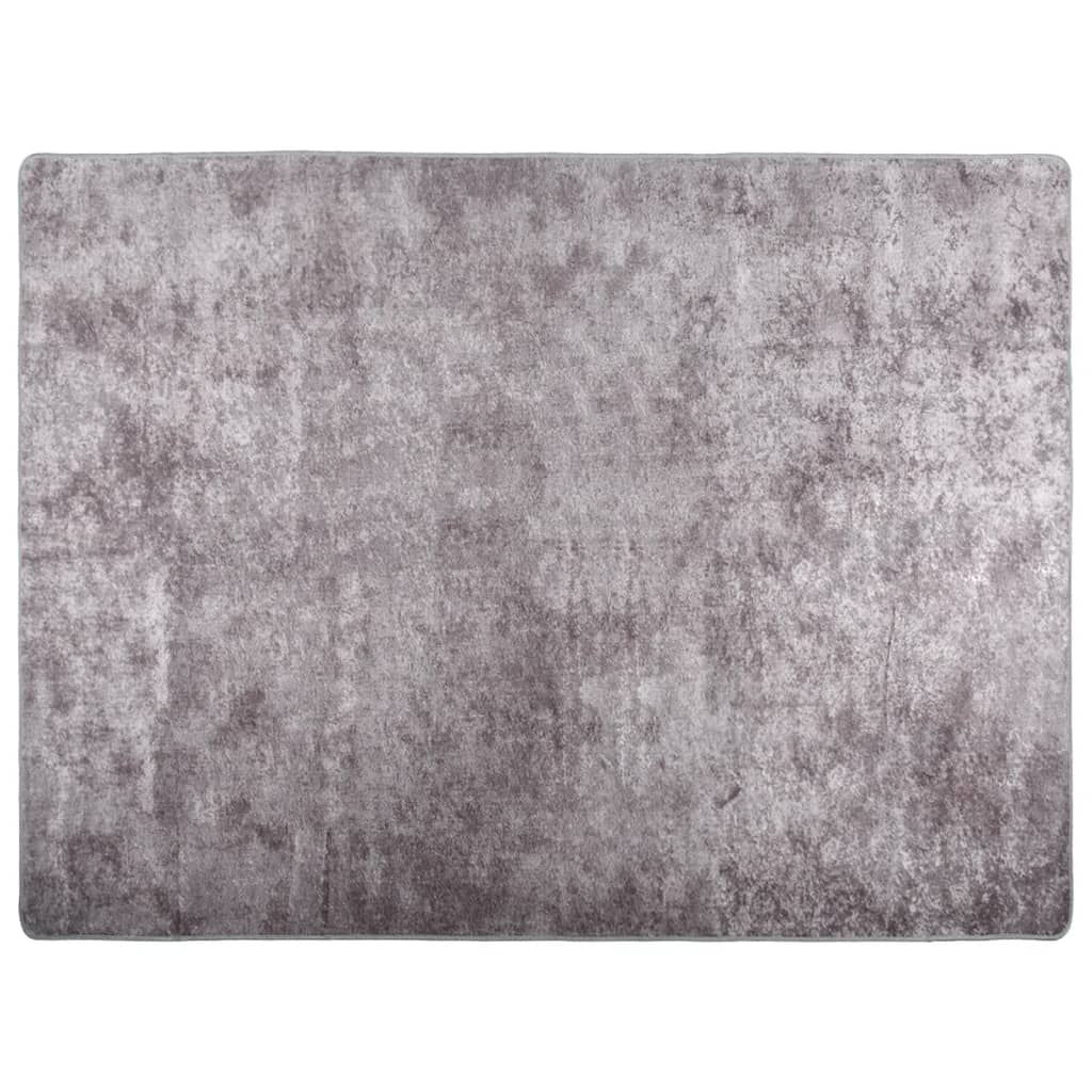 Vidaxl rug washable anti-slip 400x300 cm gray