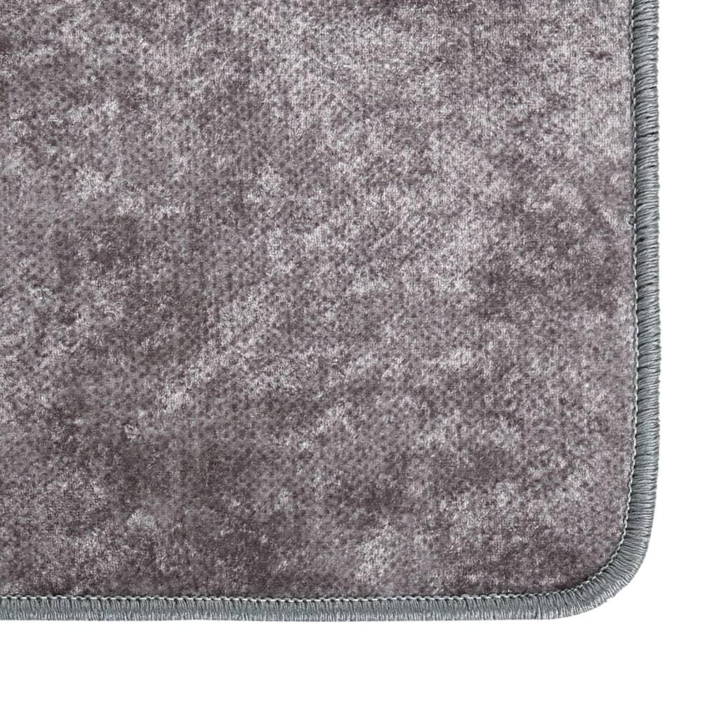 Vidaxl rug washable anti-slip 400x300 cm gray