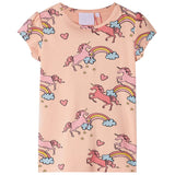Vidaxl Children's pajamas with short sleeves 104 light orange