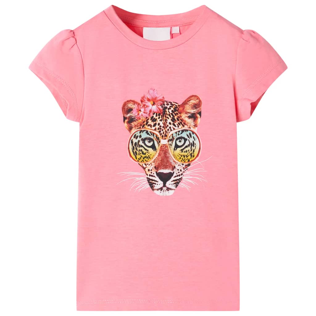 Vidaxl Child's Shirt 116 Neoon Pink